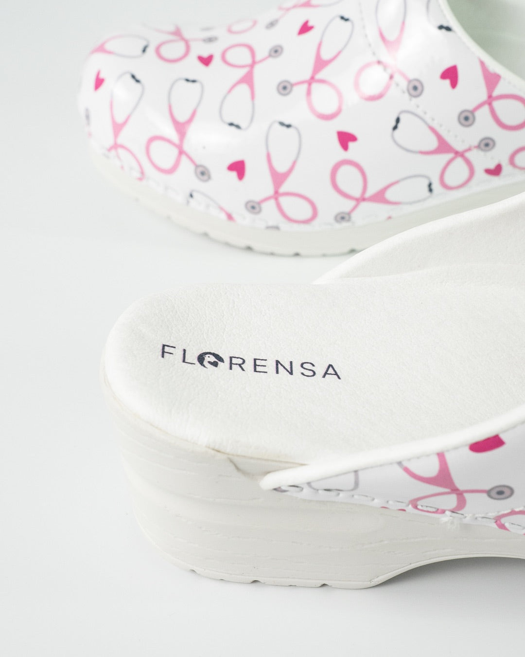 Florensa Clogs Flex - Stethoscope White
